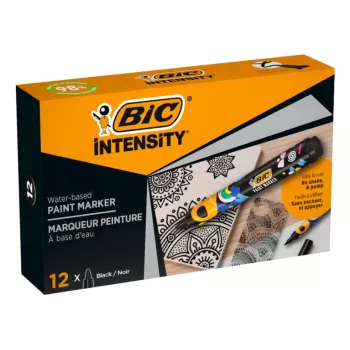 BIC Intensity -pysyvä merkkiaine, pyöreä kärki, musta, 1,5-2,3 mm, 1 kpl (5274771)