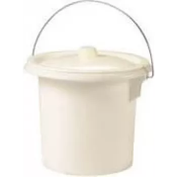 EDA-hygieniaämpäri metallikahvalla, 11,5 litraa, kerma, tukeva muovi, halkaisija 340 mm, korkeus 270 mm, 1 kpl 019486 BE. CR S