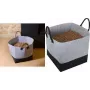 EDA pellettien säilytyspussi, huopa, 60 litraa, harmaa/musta, 40 kg kapasiteetti, 1 kpl 010487 G.BT