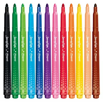 Maped Color'Peps Long Life huopakynät, eri värit, 12 kynää (844000)