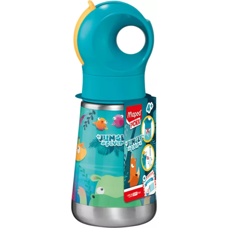 Maped PICNIK termospullo Jungle Fever 350 ml ruostumaton teräs turkoosi pillillä