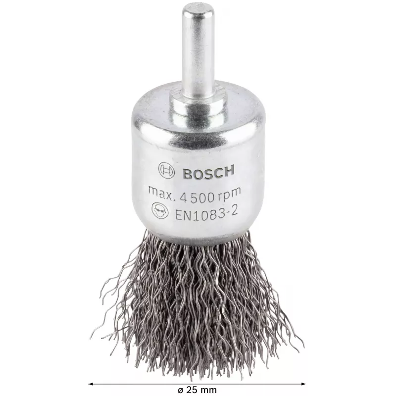 Bosch 1 609 200 269 teräslankaharja, aaltoiltu teräs, 25 mm, 6 mm varsi