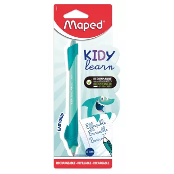 Maped KIDY Learn Shark pyyhittävä kuulakärkikynä, 0,7 mm, sininen muste, blisteripakkaus 229500