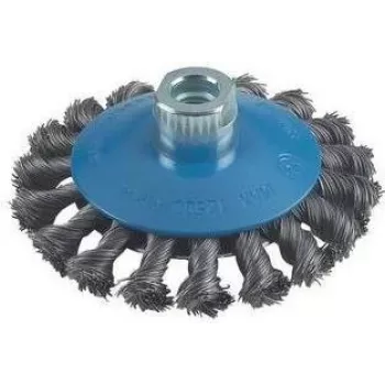 Bosch kartiomainen teräsharja, solmittu lanka, 100 mm, 0,5 mm, 12500 kierr./min, M14 2608622011