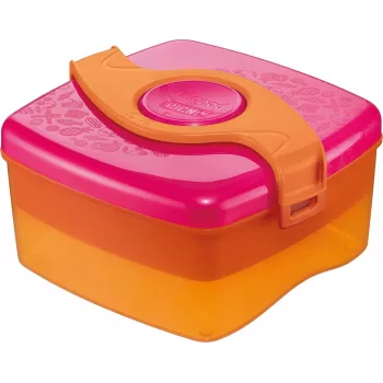 Maped PICNIK ORIGINS eväsrasia 1,4L pinkki/oranssi 2 lokerolla ja irrotettavalla rasialla 870107