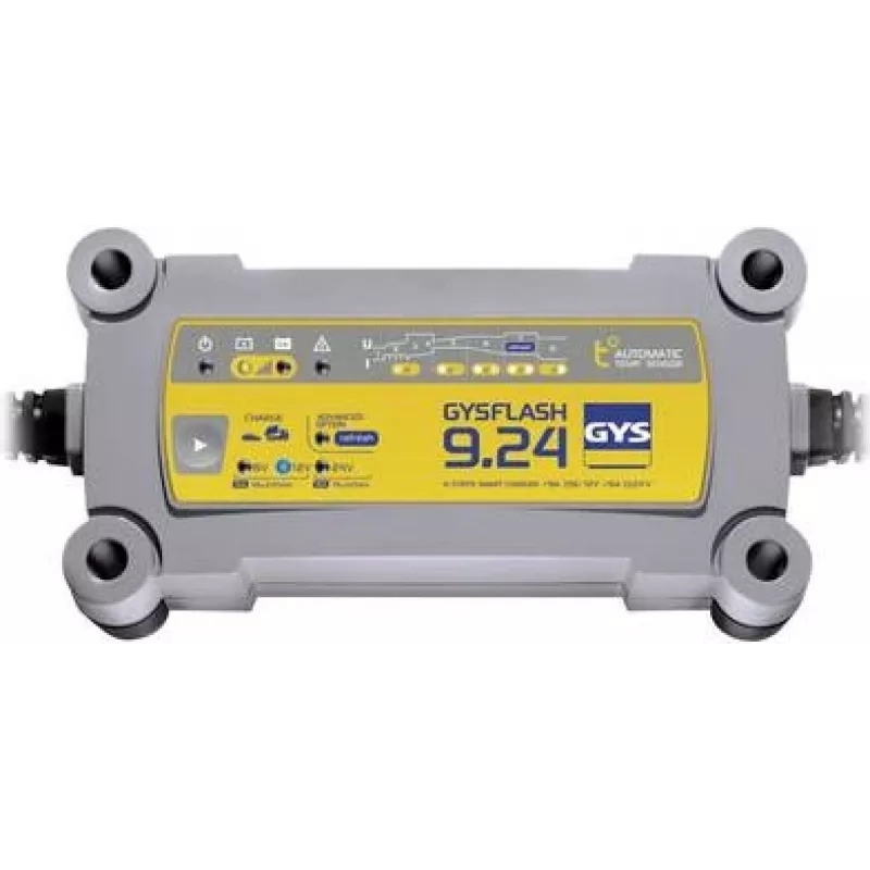 GYS FLASH 9.24 automaattinen akkulaturi 6V/12V/24V 9A/9A/6A 029477