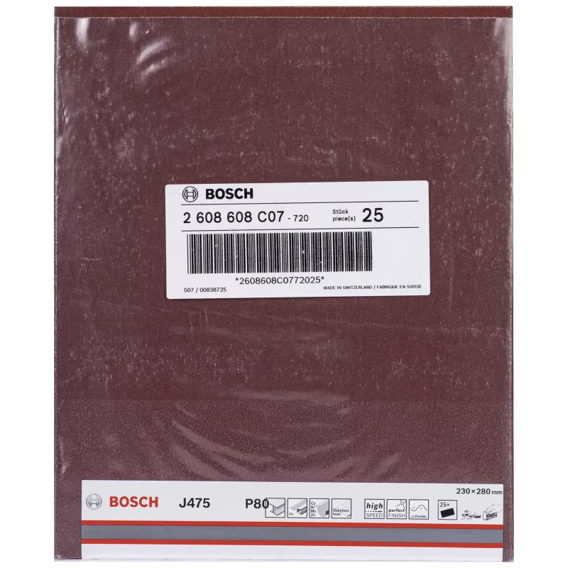 Bosch Best for Metal J475 hiomanauha P80 100 mm x 50 m 2608608C07
