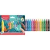 Maped Jungle Fever jumbo kolmion muotoiset vahaliidut, 12 eri väriä, eläinmotiivit, kartonkipakkaus, 1 vuodesta alkaen