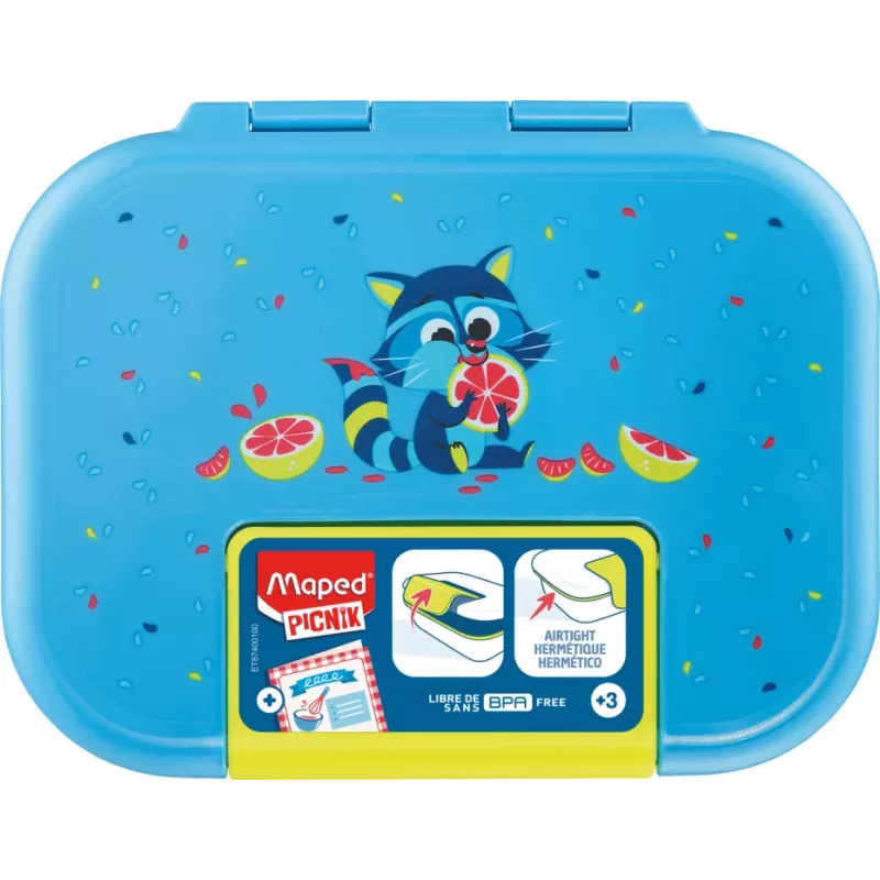 Maped PICNIK eväsrasia pesukarhu, muovi, 0,9 L, vuotamaton klipsikansi, 1 kpl (874101)