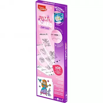Maped Creativ Princess täyttöpakkaus LUMI BOARD LED-valopöydille, 20 läpinäkyvää paperiarkkia 907096