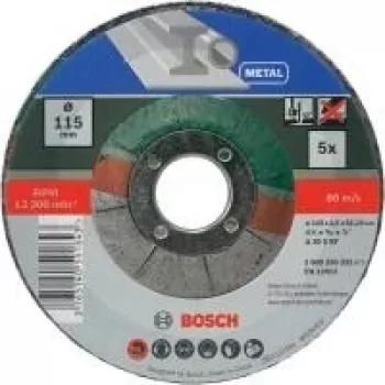 Bosch A 30 S BF katkaisulaikka, 115 mm x 1,0 mm x 22,23 mm, taivutettu keskiosa, 5 kpl 2609256332