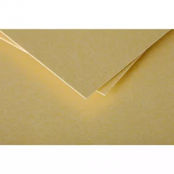 Clairefontaine Pollen DL kirjekuori, kulta, 120 g/m², pH-neutraali, hapoton, 110 x 220 mm, 1 kpl 50085C