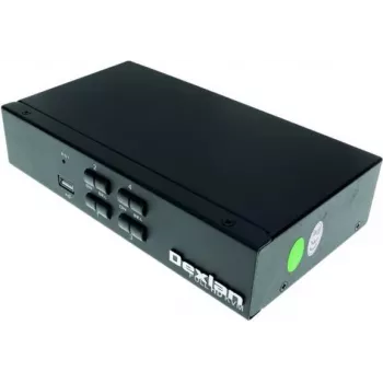 Dexlan HDMI 1.4 KVM-kytkin, 4K UHD, USB, 4-porttinen, pöytämalli (061093)