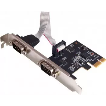 Dexlan 306588 2-porttinen RS232 PCI Express x1 -sarja-adapterikortti matalalla taustalevyllä