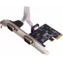 Dexlan 306588 2-porttinen RS232 PCI Express x1 -sarja-adapterikortti matalalla taustalevyllä