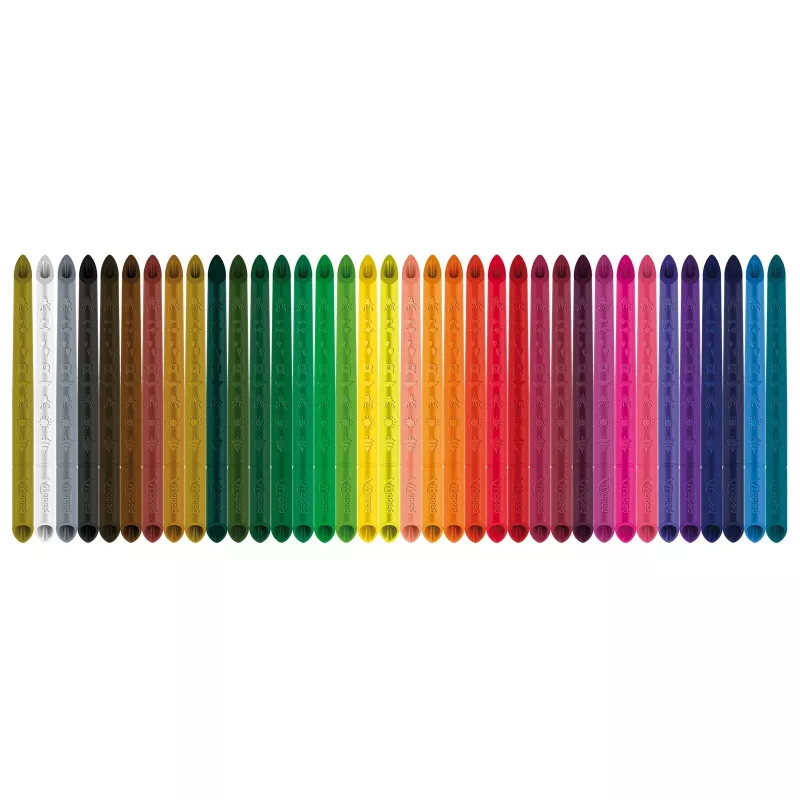 Maped COLOR'PEPS INFINITY kolmikulmaiset värikynät, 36 eri väriä, puuvapaa, 100 % pigmenttiydin, 10x pidempään kestävä, ergonominen kotelo 861623