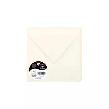 Clairefontaine Pollen neliömäinen kirjekuori 165x165 mm luonnonvalkoinen 120 g/m² pH-neutraali (1 kpl) 56060C
