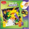 Maped Creativ maalaa numeroilla -sarja - papukaija & perhonen, 2 aihetta, 10 akryyliväriä, yli 7-vuotiaille 907085