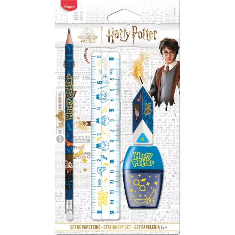 Maped Harry Potter lasten kirjoitussetti, 4 osaa, blisterikortti 981879