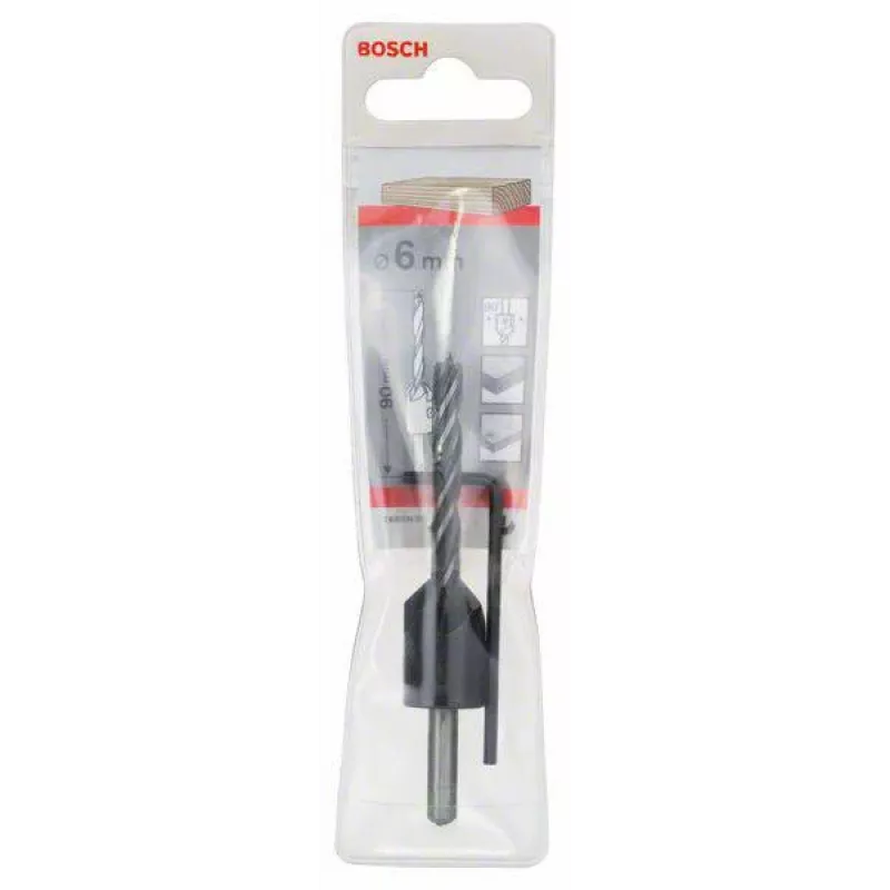 Bosch 2608596393 HSS-R metallipora 6 mm, DIN 338, 93 mm pituus
