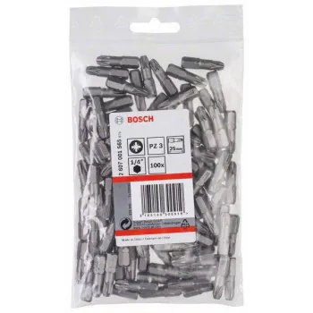 Bosch Pozidriv kärki PZ3 25 mm, 100 kpl:n pakkaus 2607001565