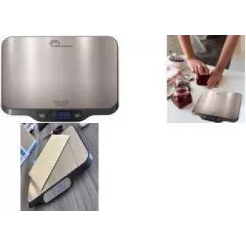 Little Balance LB 8705 c-Parfait ladattava digitaalinen keittiövaaka USB-C:llä, 5 kg, 1 g tarkkuus, paristoton, LCD