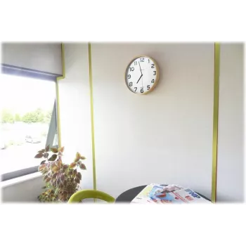 UNILUX Baltic puinen seinäkello 300 mm ruskea musta numerot kvartsi 400094591
