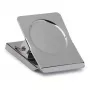 MAUL paperipuristin magneetilla, 40 mm, hopea, tukeva teräs vahvalla jousella 2194096