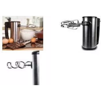Little Balance käsisekoitin Inox 400, 400 W, ruostumaton teräs, tyylikäs musta muotoilu ruostumattomalla teräspäällysteellä (LB 8460)