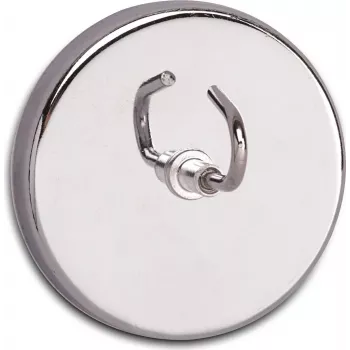 MAUL magneettikoukku suurella koukulla, sisäkäyttöön, ruostumaton teräs ja teräs, 52 mm halkaisija, yleiskoukku, laatoille ja metallille 61555-96