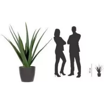 PAPERFLOW tekokasvi aloe vera, 450 mm, polyeteeni­lehdet, muovivarsi, vihreä, 1 kpl (PAALOE45)