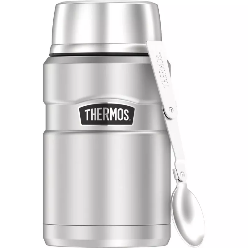 THERMOS STAINLESS KING tyhjiö­eristetty ruokasäiliö, 0,71 L, mattamusta 4001.233.071