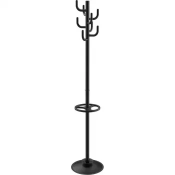 MAULpolaris vaateteline 8 koukulla, musta (RAL 9004 Matta) 9402090
