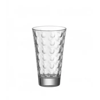 Esmeyer Leonardo OPTIC juomalasisarja, 300 ml, sisärelief-koristelu, kartio, 130 mm korkeus, 6 kpl 410-749