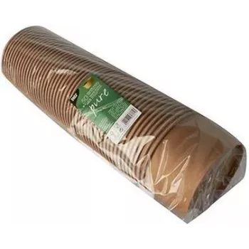 Papstar 87914 pyöreä kartonkinen kulho ruskea yksivärinen 50 kpl