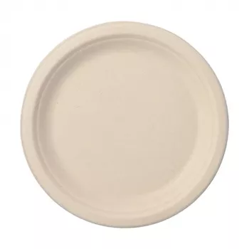 PAPSTAR Pure sokeriruokulautanen, pyöreä, 230 mm, 50 kpl, kompostoituva, mikroaaltouuninkestävä 89866