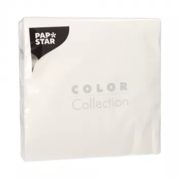 PAPSTAR lounaslautasliinat, 330 x 330 mm, 1-kerroksinen, valkoinen, 1/4 taitto, tissue, kohokuvioitu - 1 pakkaus (12300)