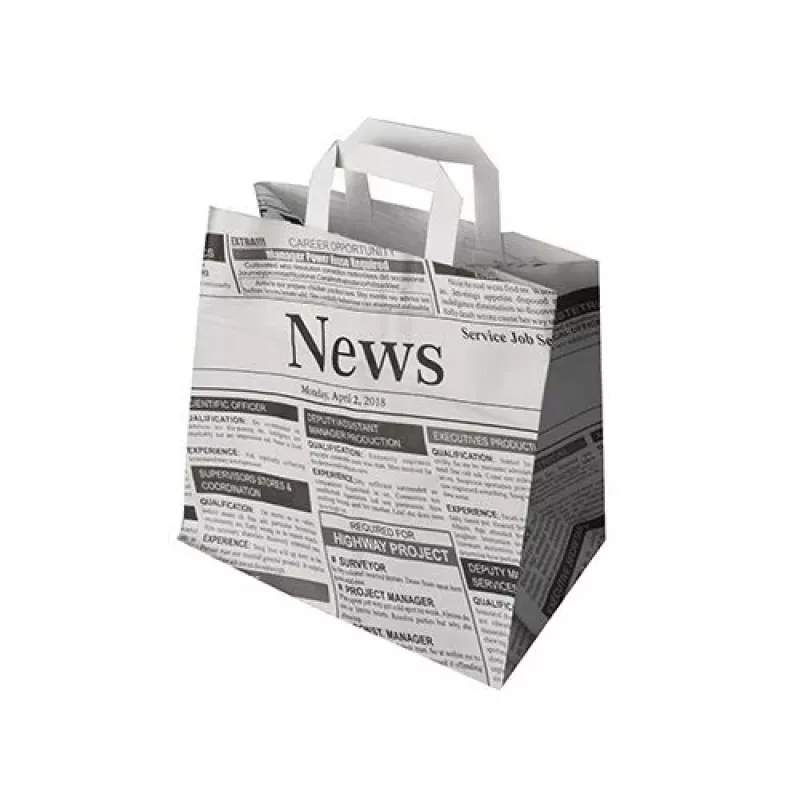 PAPSTAR sanomalehtipaperi-kraftpaperikassi 260 x 170 x 250 mm, 70 g/m², 5 kg kantavuus, integroitu kahva, 1 kpl 87055