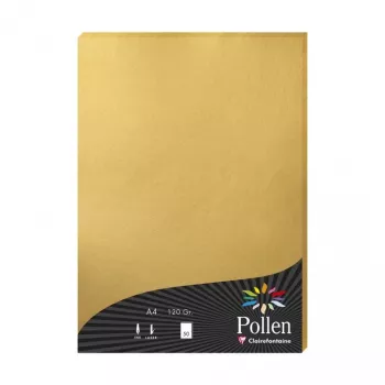 Clairefontaine Pollen A4 kulta 120gsm paperi - 25 arkkia 4200C