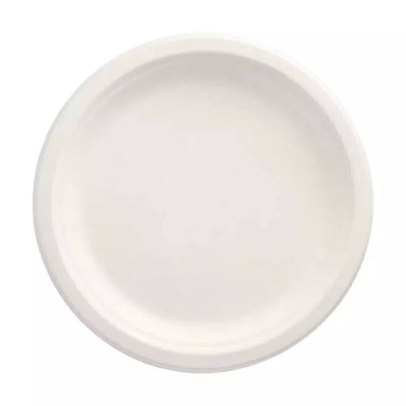 PAPSTAR pure sokeriruokulautanen pyöreä 230 mm 12 kpl:n pakkaus kompostoituva mikroaaltouuninkestävä 89748