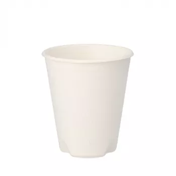 PAPSTAR pure sokeriruoko juomamuki 0,2 L, valkoinen, 12 kpl:n pakkaus, kompostoituva ja mikroaaltouuninkestävä 89853