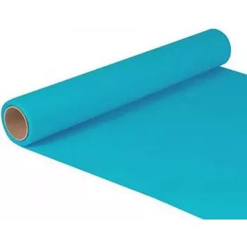 Papstar 82210 turkoosinsininen paperinen pöytäjuoksurulla, 400 mm x 5 m, suorakaiteen muotoinen
