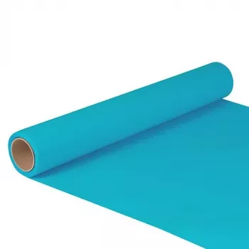Papstar 82210 turkoosinsininen paperinen pöytäjuoksurulla, 400 mm x 5 m, suorakaiteen muotoinen