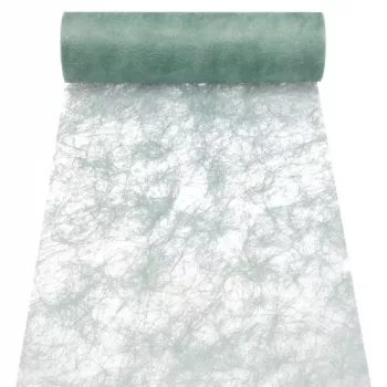 PAPSTAR Sizoflor pöytäjuoksu/koristenauha, jadevihreä, vedenkestävä, 75% polyesteriä 25% polyamidia 37061