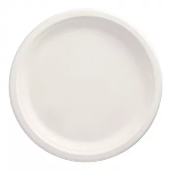PAPSTAR pure sokeriruokulautanen, pyöreä, 260 mm, 50 kpl, kompostoitava, mikroaaltouuninkestävä (89738)