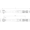 GEDORE DREMASTER K 1/2 inch momenttiavain, 60-300 Nm (2641259)