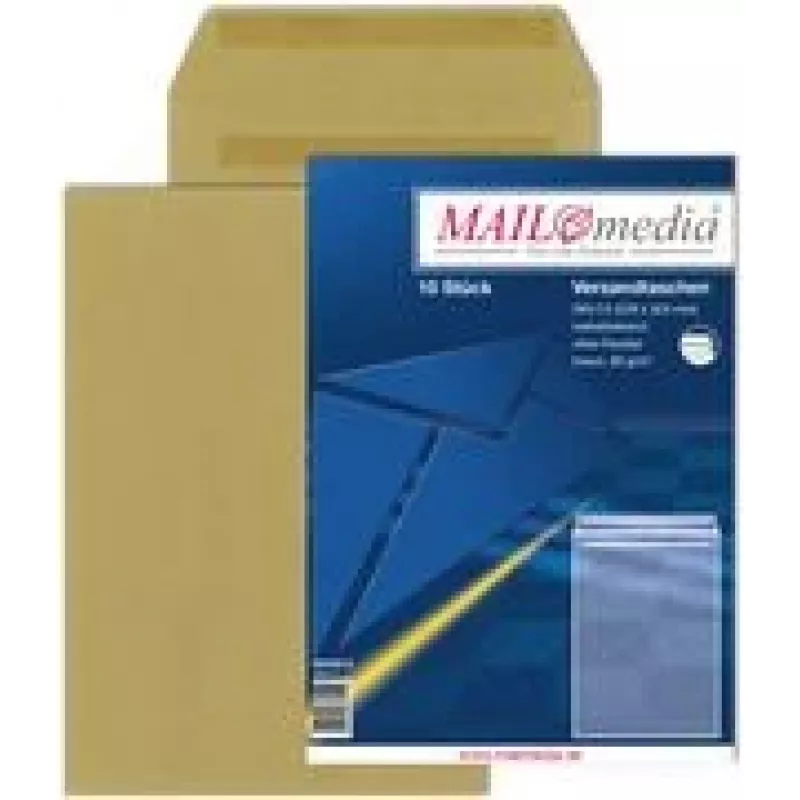 MAILMEDIA Elepa C4 lähetyspussit, itseliimautuva, 90 g/m², ruskea, 50 kpl 30002518