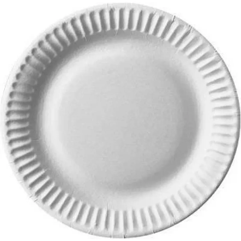 Papstar 11171 pyöreät pahvilautaset valkoinen yksivärinen 100 kpl