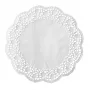 PAPSTAR pyöreä torttupitsi, 320 mm, valkoinen kohokuvioitu pitsipaperi, 40 g/m², 1 kpl (12456)