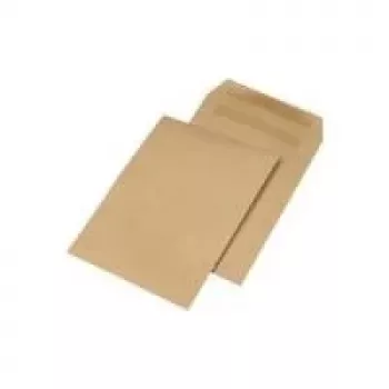 MAILmedia C4 itseliimautuvat kraftpaperiset kirjekuoret, ruskea, 110 g/m², 19,2 g, ilman ikkunaa (38140/7)